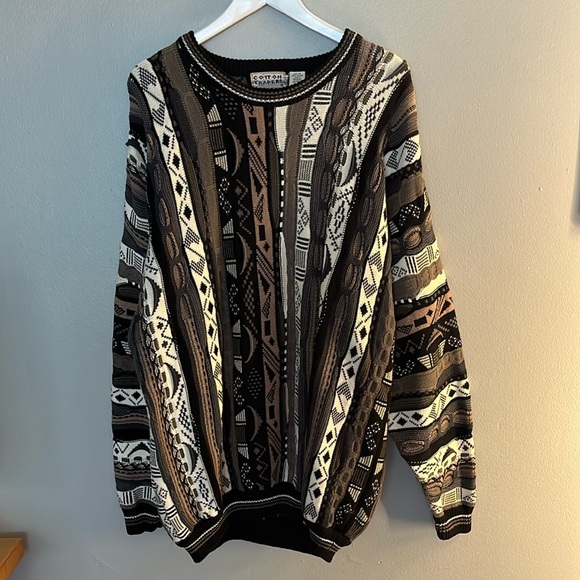 Vintage Cotton Traders 3D Knit Sweater Size 1X - Picture 1 of 4